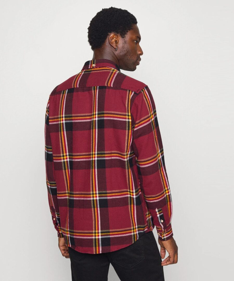 Johan Flannel Check Bordeaux - Imagen 5