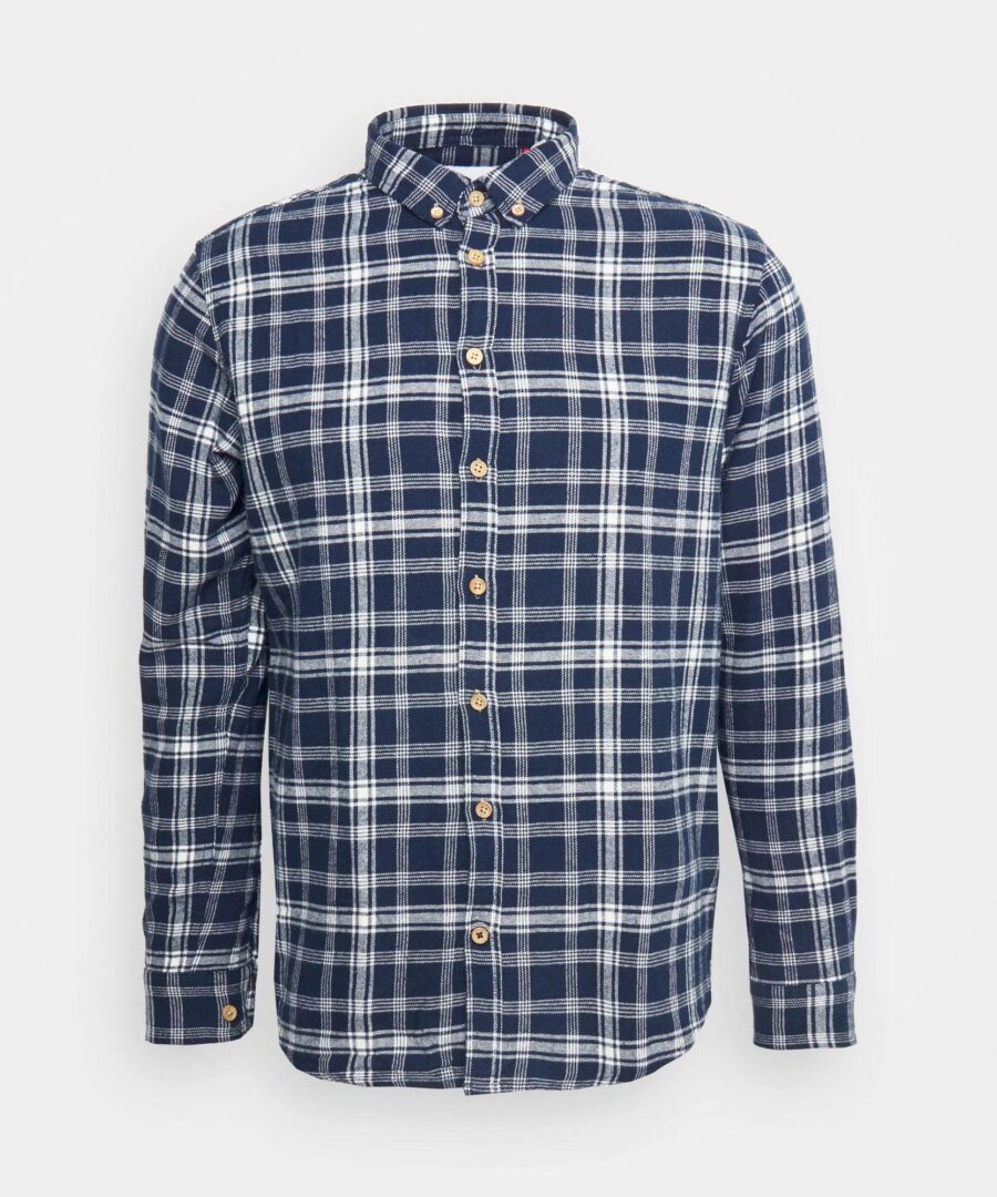 Johan Flannel Check Navy White - Imagen 3