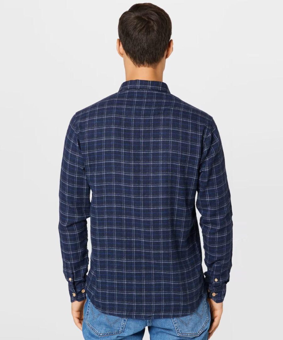 Johan Flannel Check Navy - Imagen 3