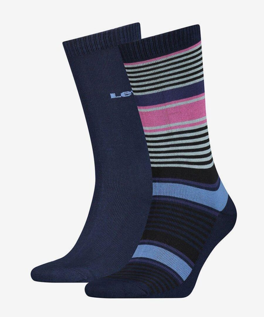 Reg Multi Stripe Blue Pink