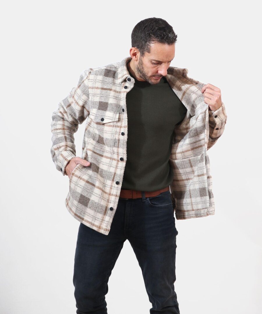 Kurtis Check  Off White - Imagen 5