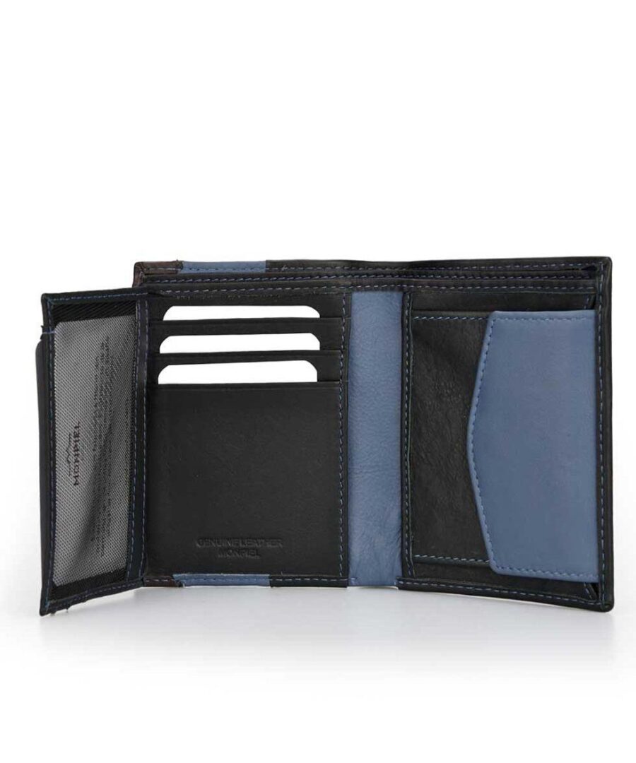1/3 Geometric Coin Black Blue Vertical - Imagen 3