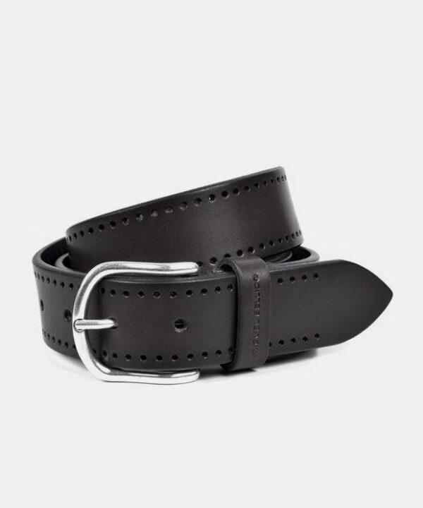 Leather Perf Black