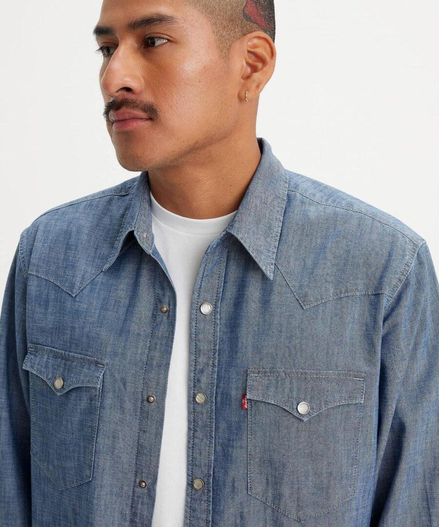 Barstow Grant Mid Blue Chambray - Imagen 2