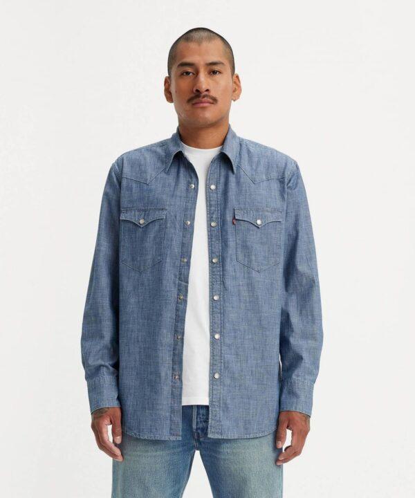 Barstow Grant Mid Blue Chambray