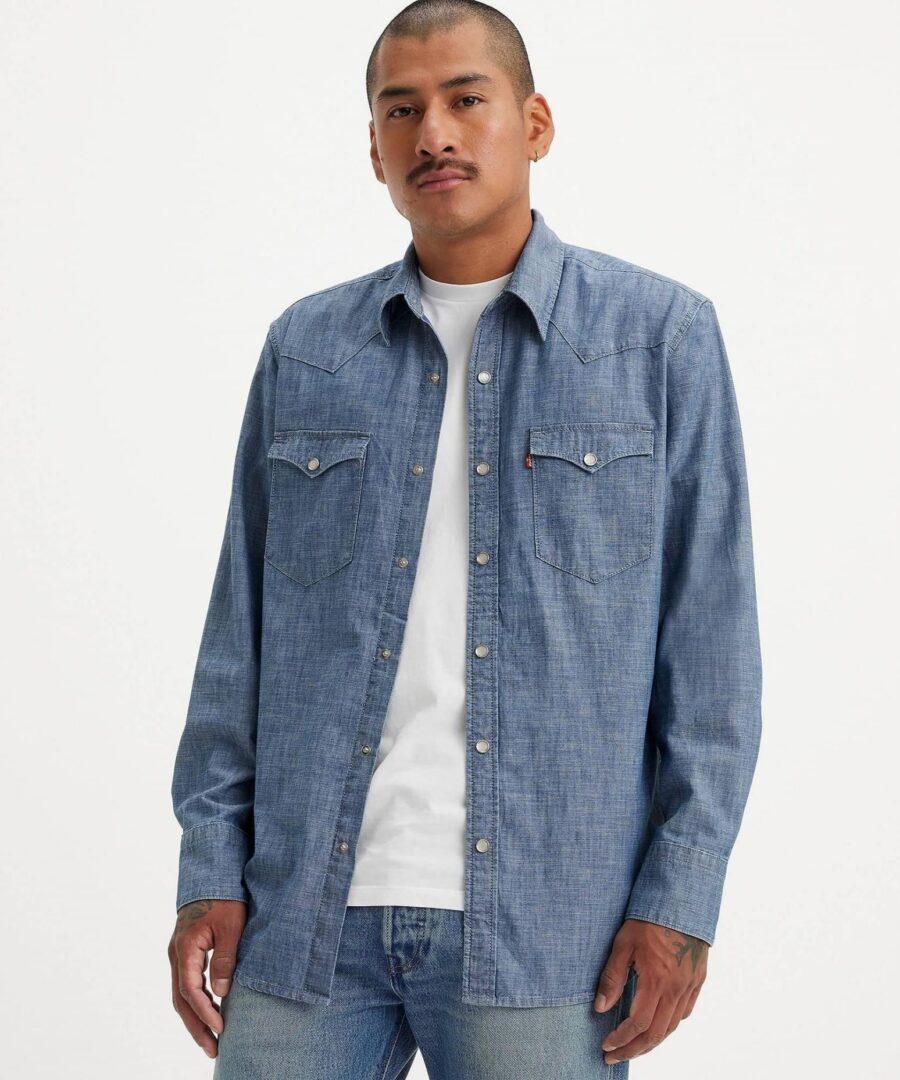 Barstow Grant Mid Blue Chambray - Imagen 4