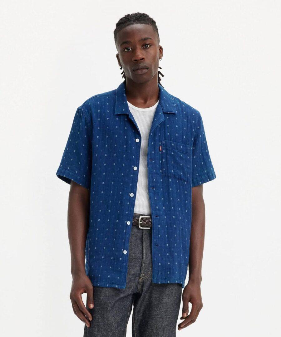 Sunset Camp Grid Indigo