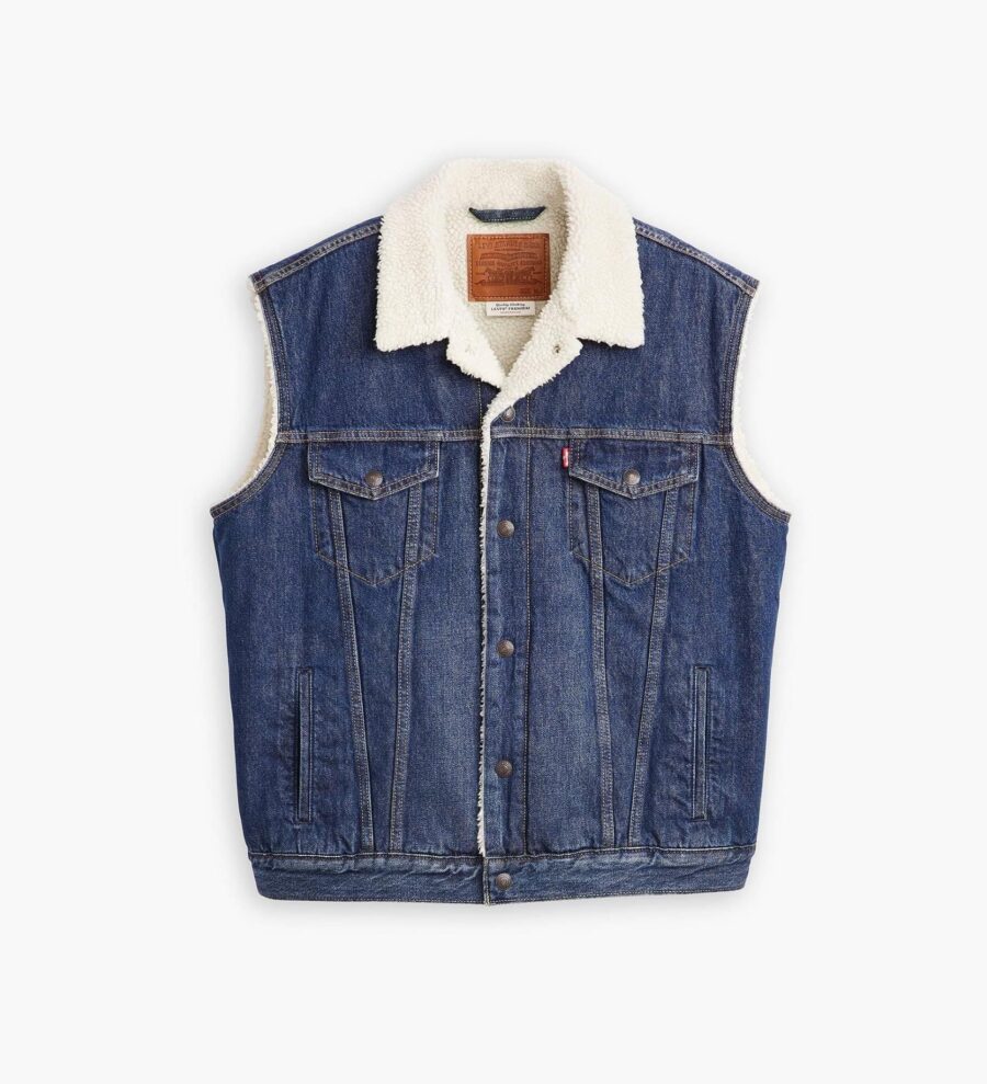 Sleveless Sherpa Denim - Imagen 3