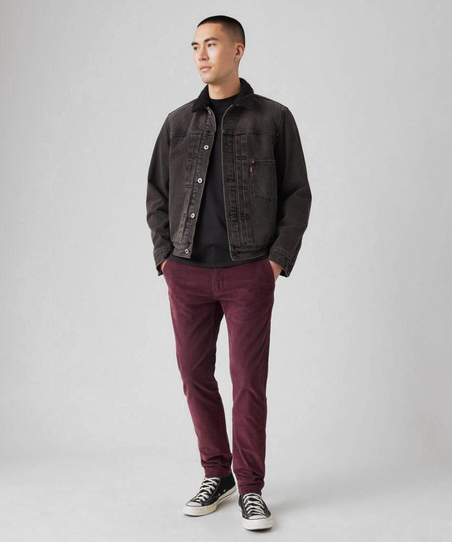Chino Slim Burgundy Cord - Imagen 3