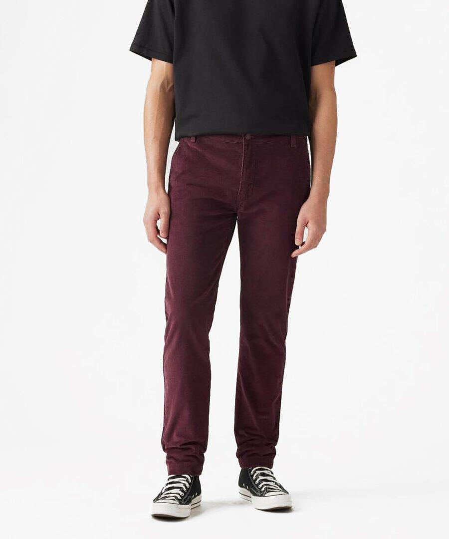 Chino Slim Burgundy Cord